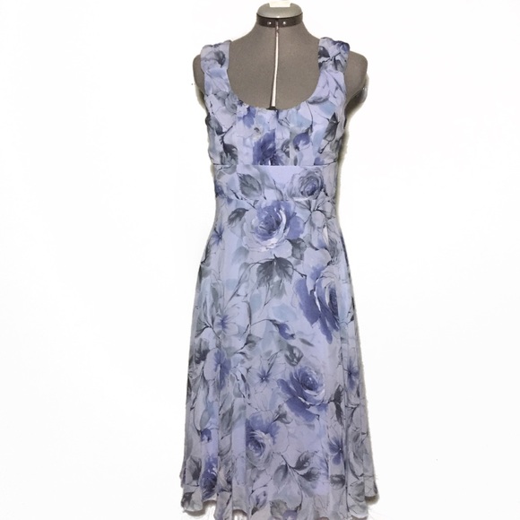 Dress Barn Dresses & Skirts - Dressbarn Purple Floral A-Line Dress 6